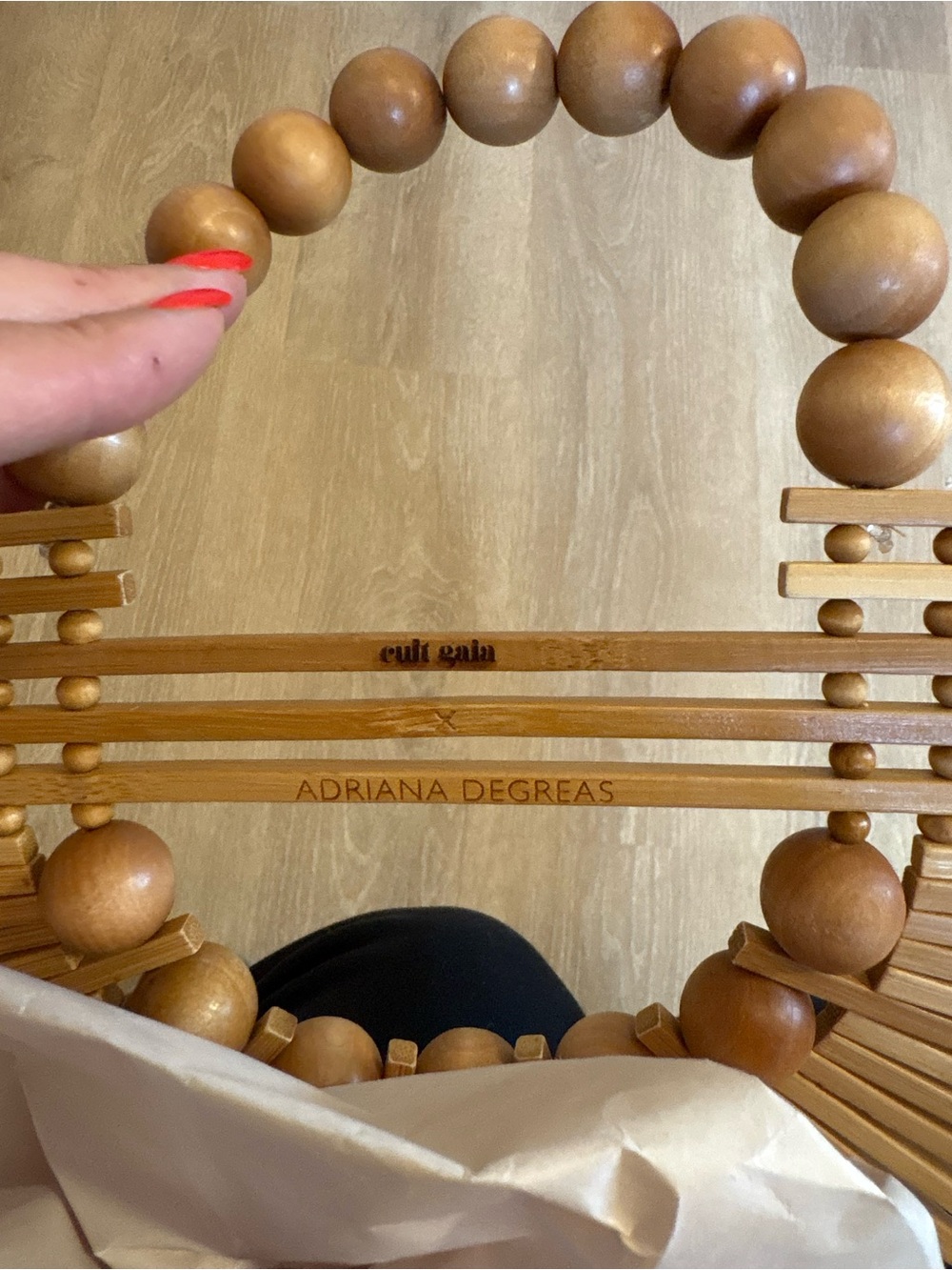 Cult Gaia Fan Ark Bamboo Bag x Adriana Degreas - Picture 5 of 8